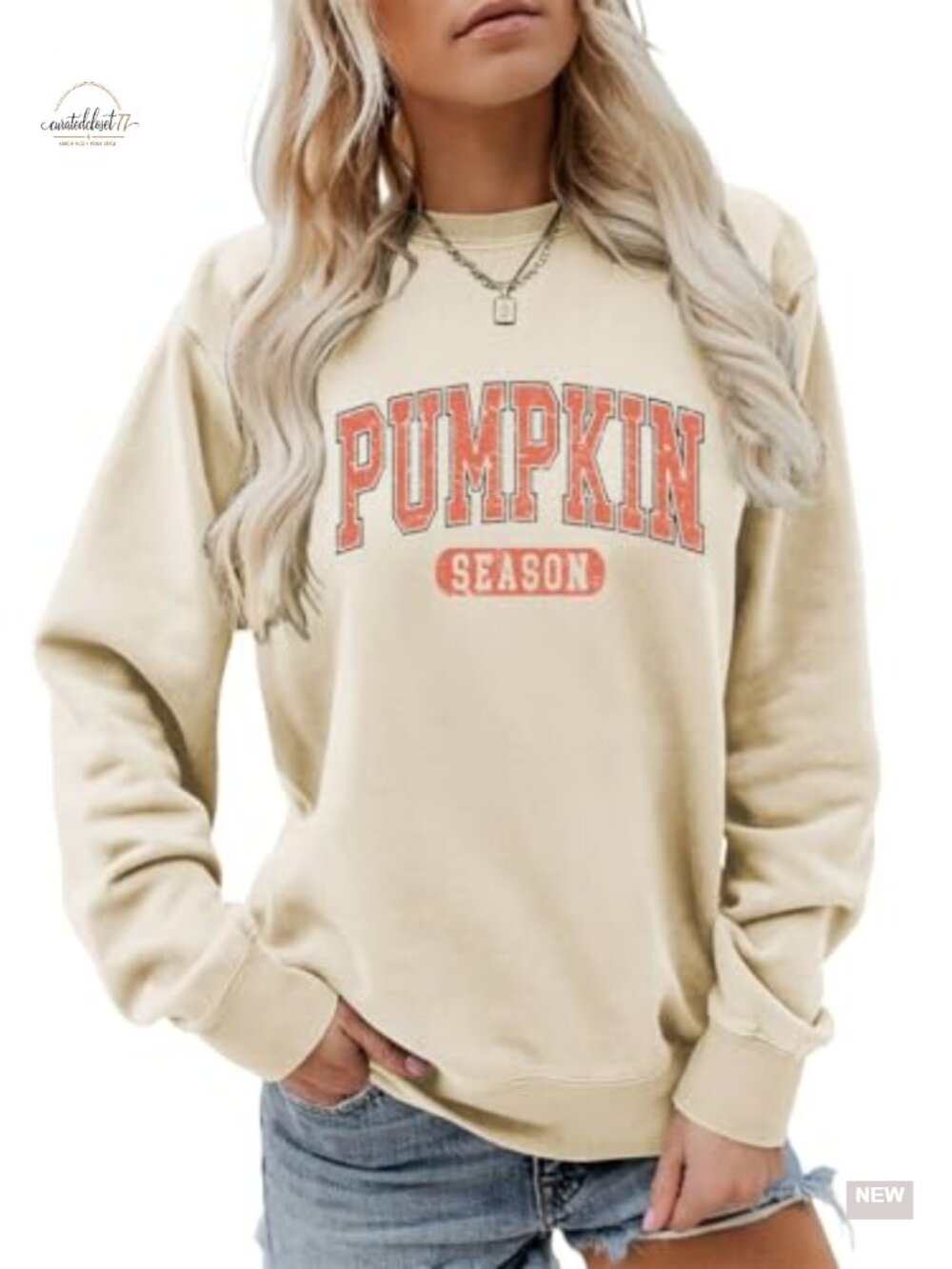 Pumpkin Season Sweatshirt Women Thanksgiving Graphic Crew Neck Fall Pullover
